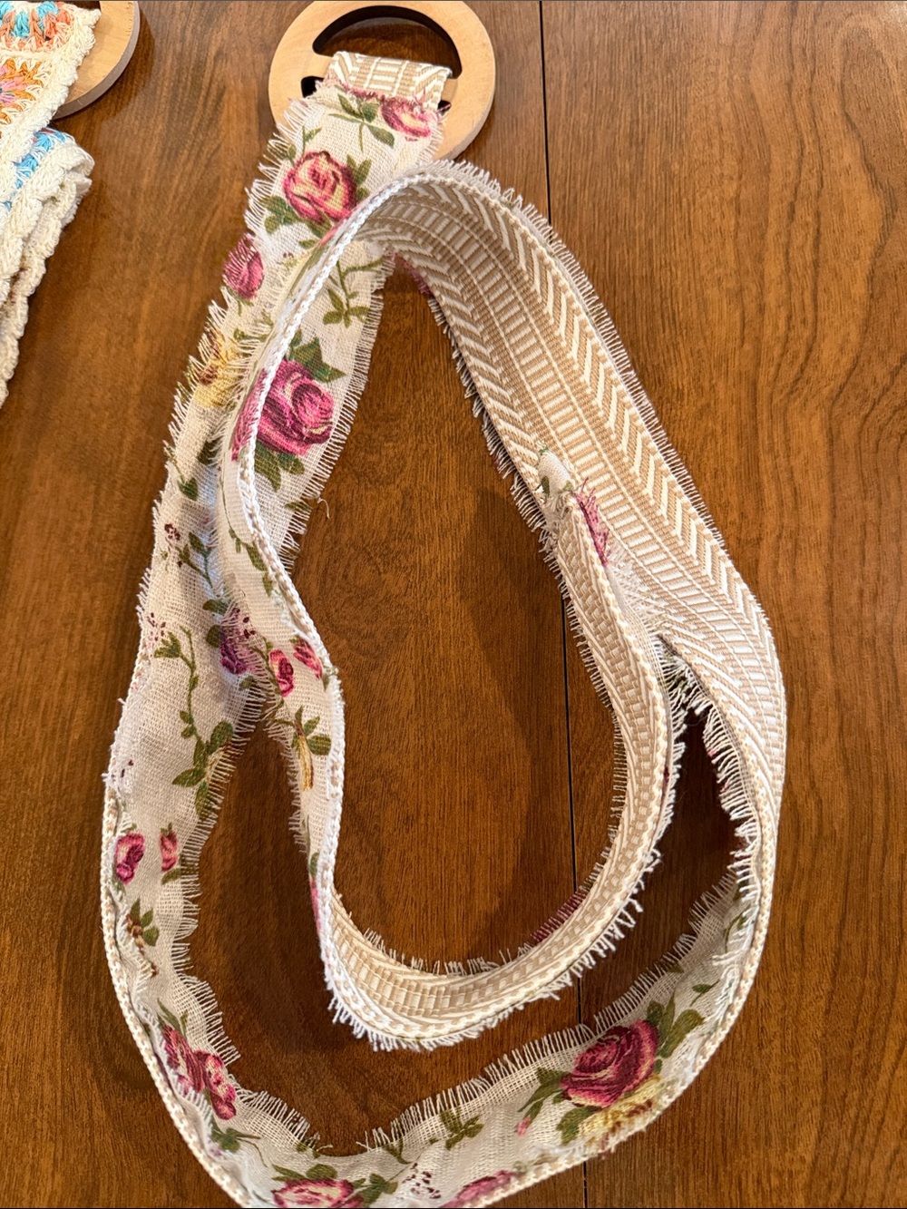 Individually sold: Bohemian Floral & Crochet Fabric Belt Collection - Multicolor - Picture 5 of 6